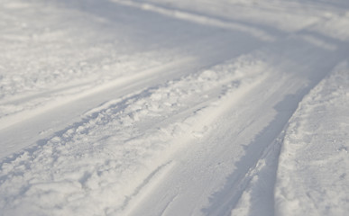 Image showing Ski track