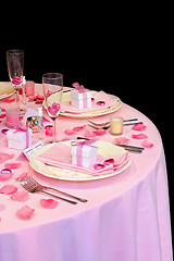 Image showing Wedding table detail