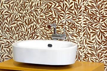 Image showing Sink and foliage