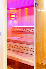 Image showing Pink sauna