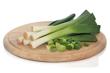 Image showing Leeks