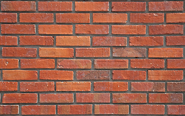 Image showing Red brick wall texture