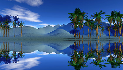 Image showing colorful tropical landscape