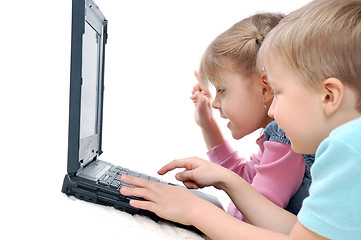 Image showing children playing computer games