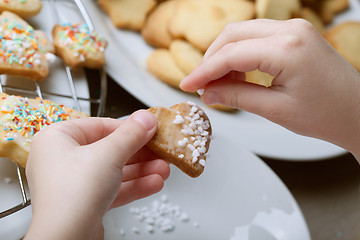 Image showing Making Christmas Cookies