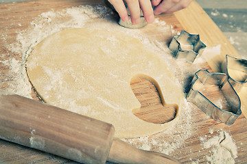 Image showing Making Christmas Cookies