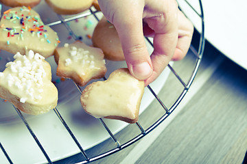 Image showing Making Christmas Cookies