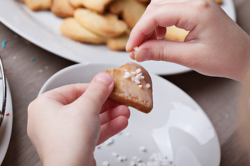 Image showing Making Christmas Cookies