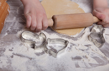 Image showing Making Christmas Cookies