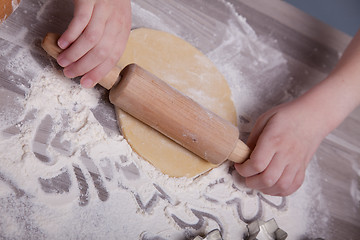 Image showing Making Christmas Cookies