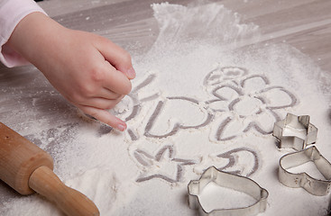 Image showing Making Christmas Cookies