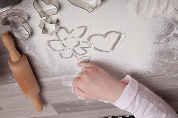 Image showing Making Christmas Cookies