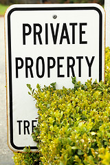 Image showing Private property sign