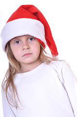 Image showing thoughtful Christmas child