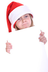 Image showing Santa child with a banner