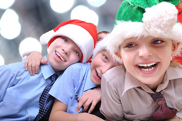 Image showing Christmas happy kids