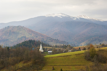 Image showing village in Carpathian mountains