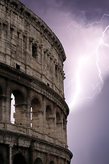 Image showing Coliseum during the storm