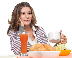 Image showing Breakfast in hotel