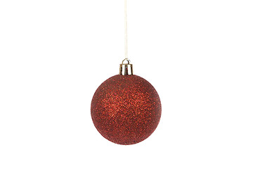 Image showing Red christmas ball