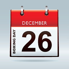 Image showing Boxing day calendar