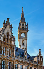 Image showing Neo-Gothic Architecture - PostPlaza, Ghent (Gent), Belgium