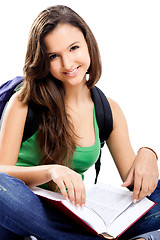 Image showing Happy female student