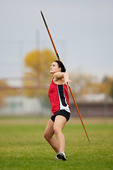 Image showing Javelin athlete