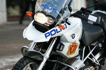 Image showing Police motorcycle