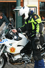 Image showing Police motorcycle