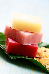 Image showing lovely fruity soaps and bath salt