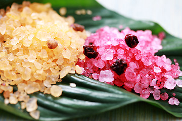 Image showing fruity bath salt