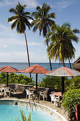 Image showing swimming pool Caribbean Sea Soufriere St. Lucia