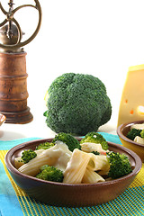Image showing Tortiglione with broccoli