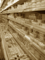 Image showing Food store shelf