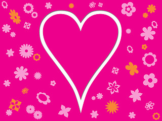 Image showing Pink heart