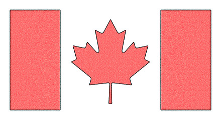 Image showing The national flag of Canada