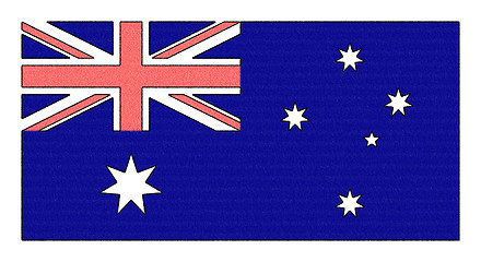 Image showing The national flag of Australia