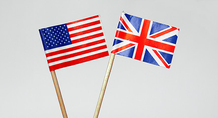 Image showing British and American flags