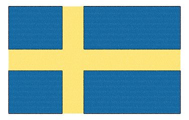 Image showing The national flag of Sweden