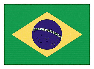 Image showing The national flag of Brazil