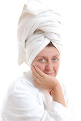 Image showing spa mature woman 
