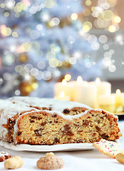 Image showing Christmas stollen