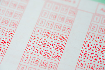 Image showing Lottery ticket