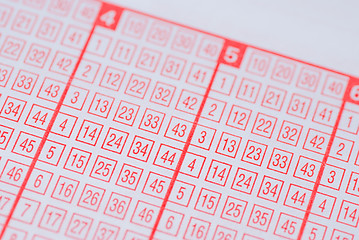 Image showing Lottery ticket