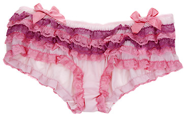 Image showing Open-work lady panties in bow and lace