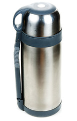 Image showing Steel thermos locked insulated