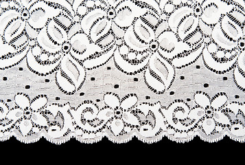 Image showing Decorative white lace