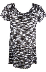Image showing Knitted feminine black gown