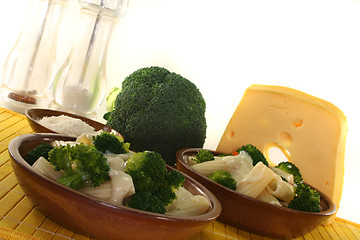 Image showing Tortiglione with broccoli